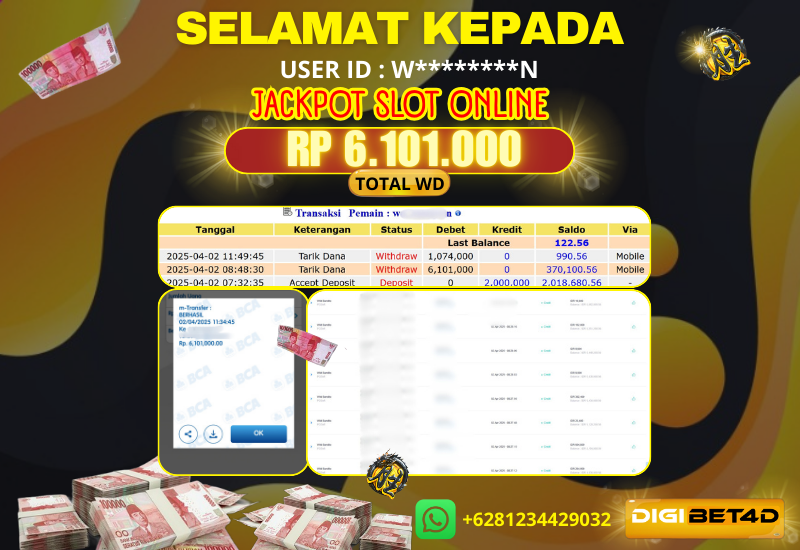 JACKPOT KEMENANGAN SLOT PGSOFT “ WILD BANDITO ” 6JTAN