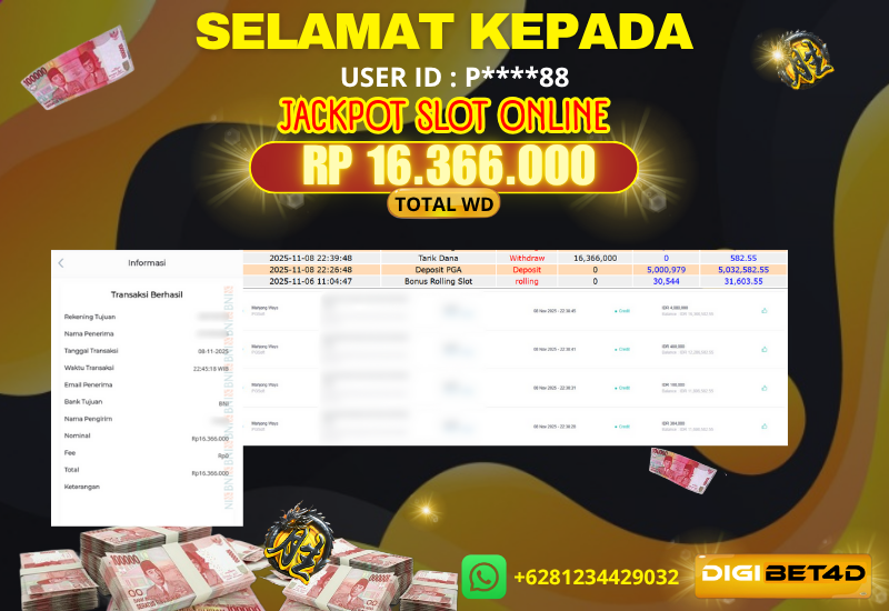 JACKPOT KEMENANGAN SLOT PG-SOFT “ MAHJONG WAYS ” 16 JTAN
